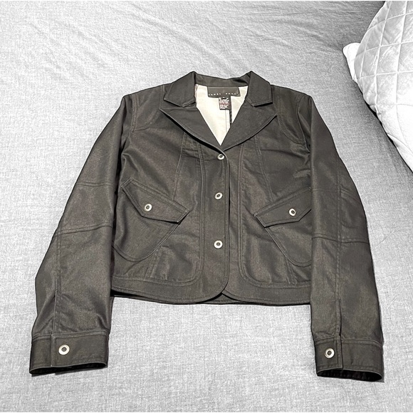 Yansi Fugel Jackets & Blazers - Anthropologie Yansi Fugel Black Denim Blazer
